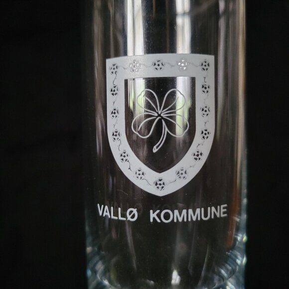 Vtg Holmegaard by Lütken "Vallo Kommune" High Life Wine /Drink /Champagne Glass - Picture 2 of 9